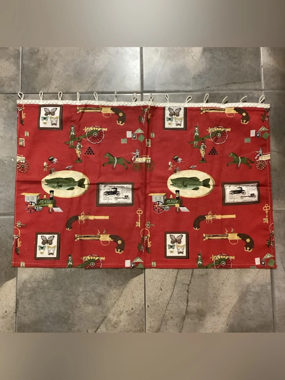 Vintage Retro Handmade Cafe Curtains